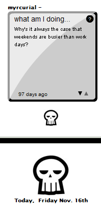 Myrcurial’s Twitter at 97 days.